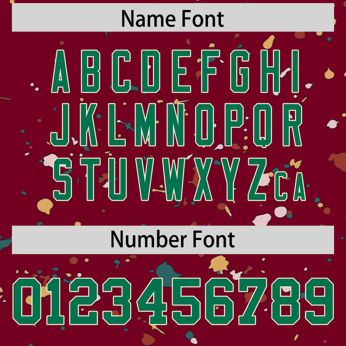 Custom Crimson Kelly Green Cream Spray Painting Graffiti Pattern Personalization T-shirt| KXKSHOP