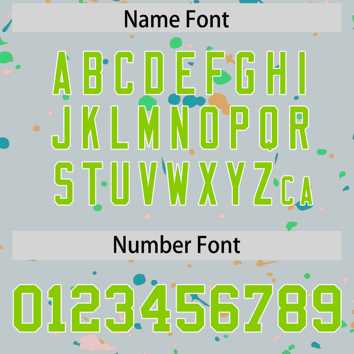 Custom Silver Neon Green White Spray Painting Graffiti Pattern Personalization T-shirt| KXKSHOP