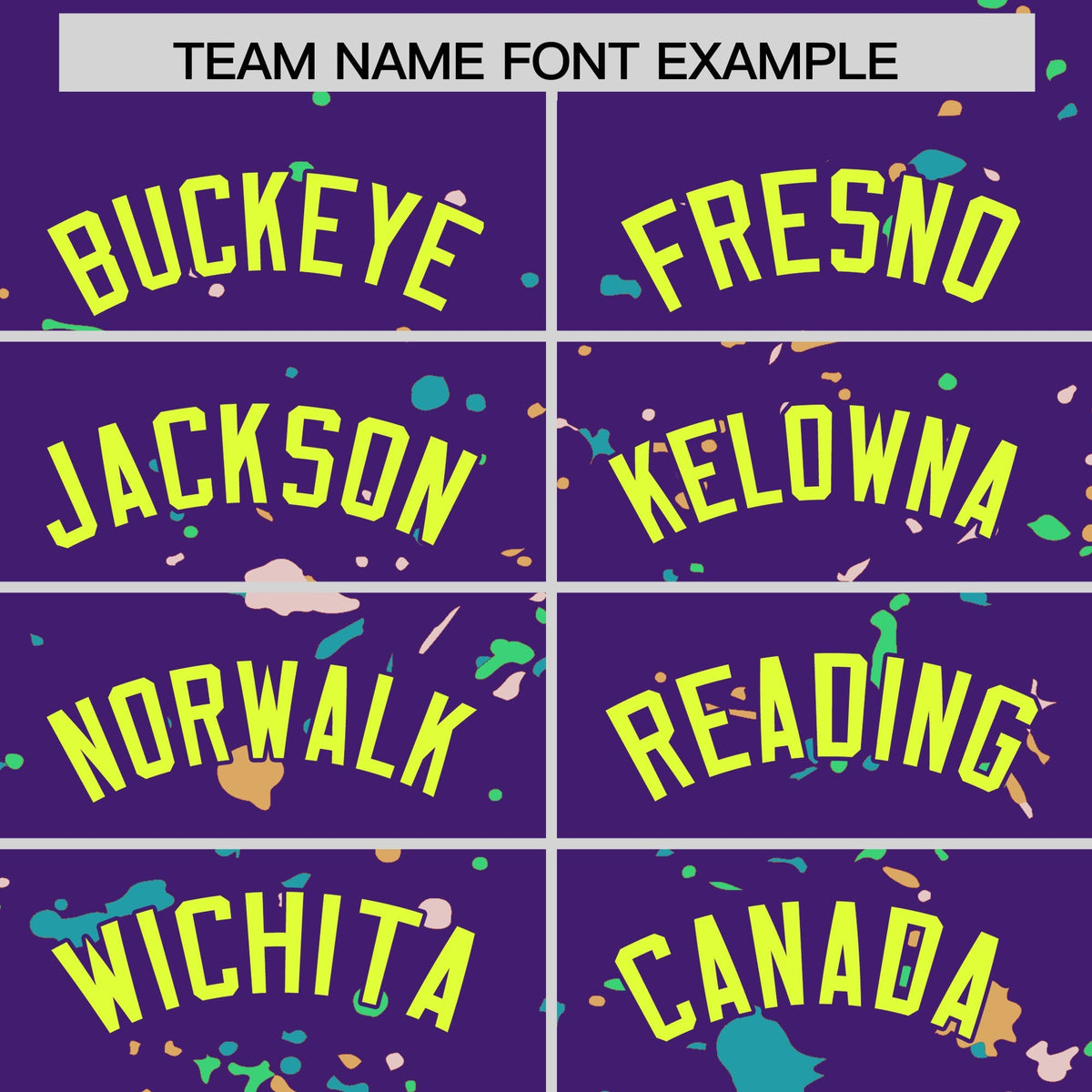 Custom Purple Fluorescent Green Spray Painting Graffiti Pattern Personalization T-shirt| KXKSHOP