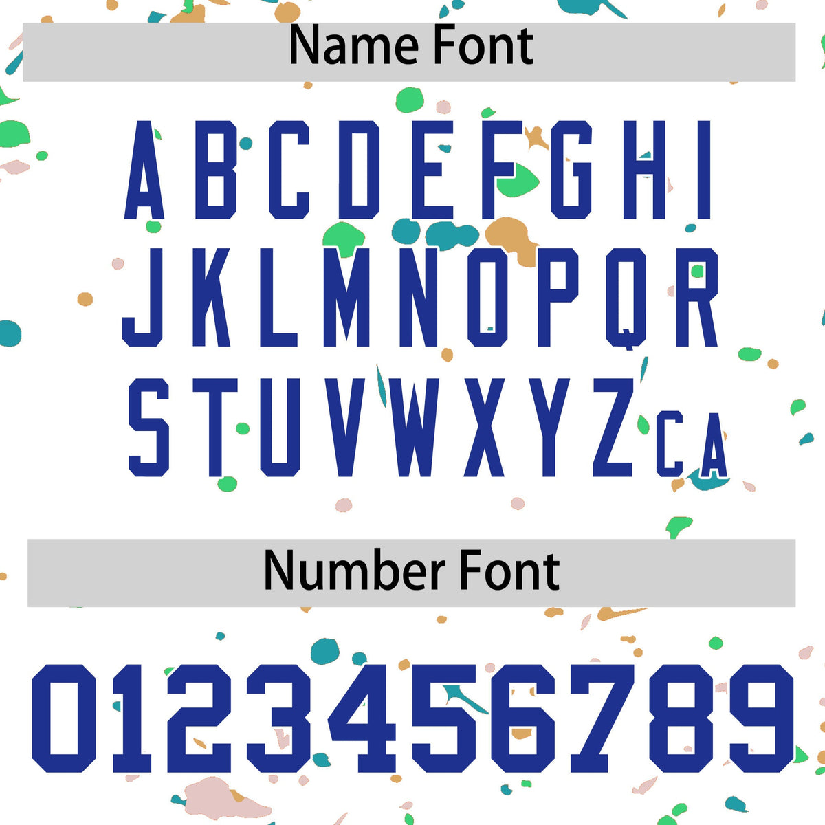 Custom White Royal Blue Spray Painting Graffiti Pattern Personalization T-shirt| KXKSHOP