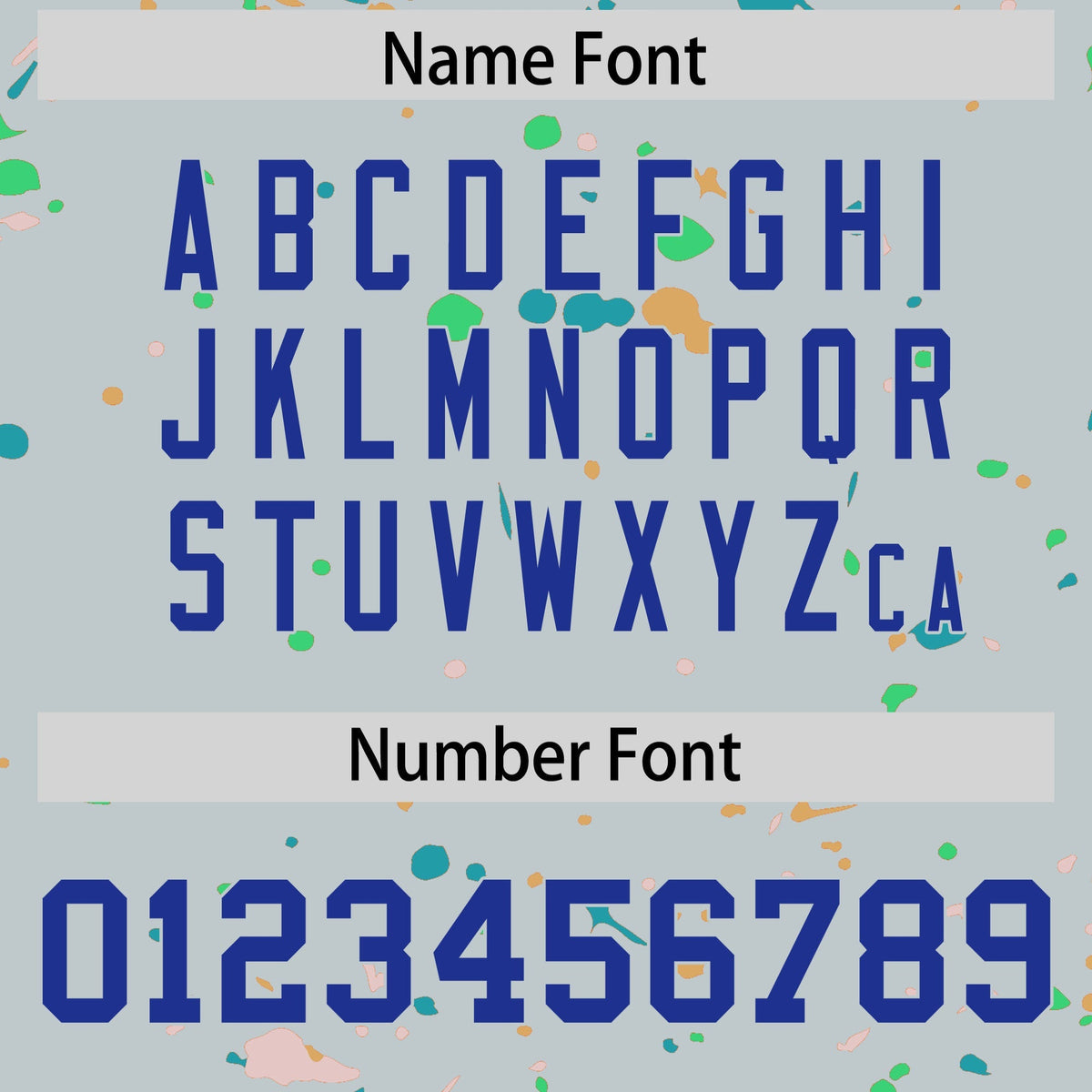 Custom Silver Royal Blue Spray Painting Graffiti Pattern Personalization T-shirt| KXKSHOP