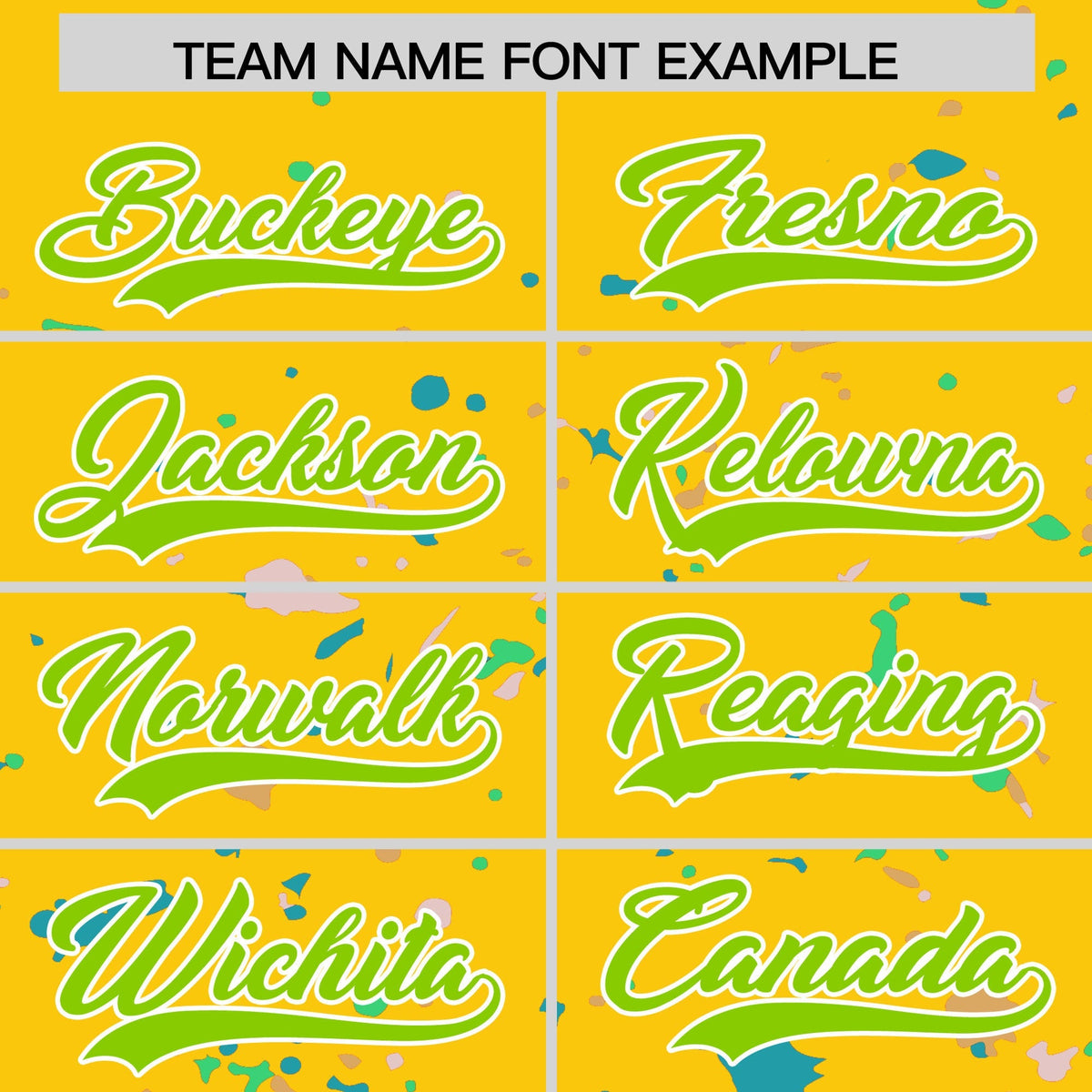 Custom Gold Neon Green White Spray Painting Graffiti Pattern Personalization T-shirt| KXKSHOP