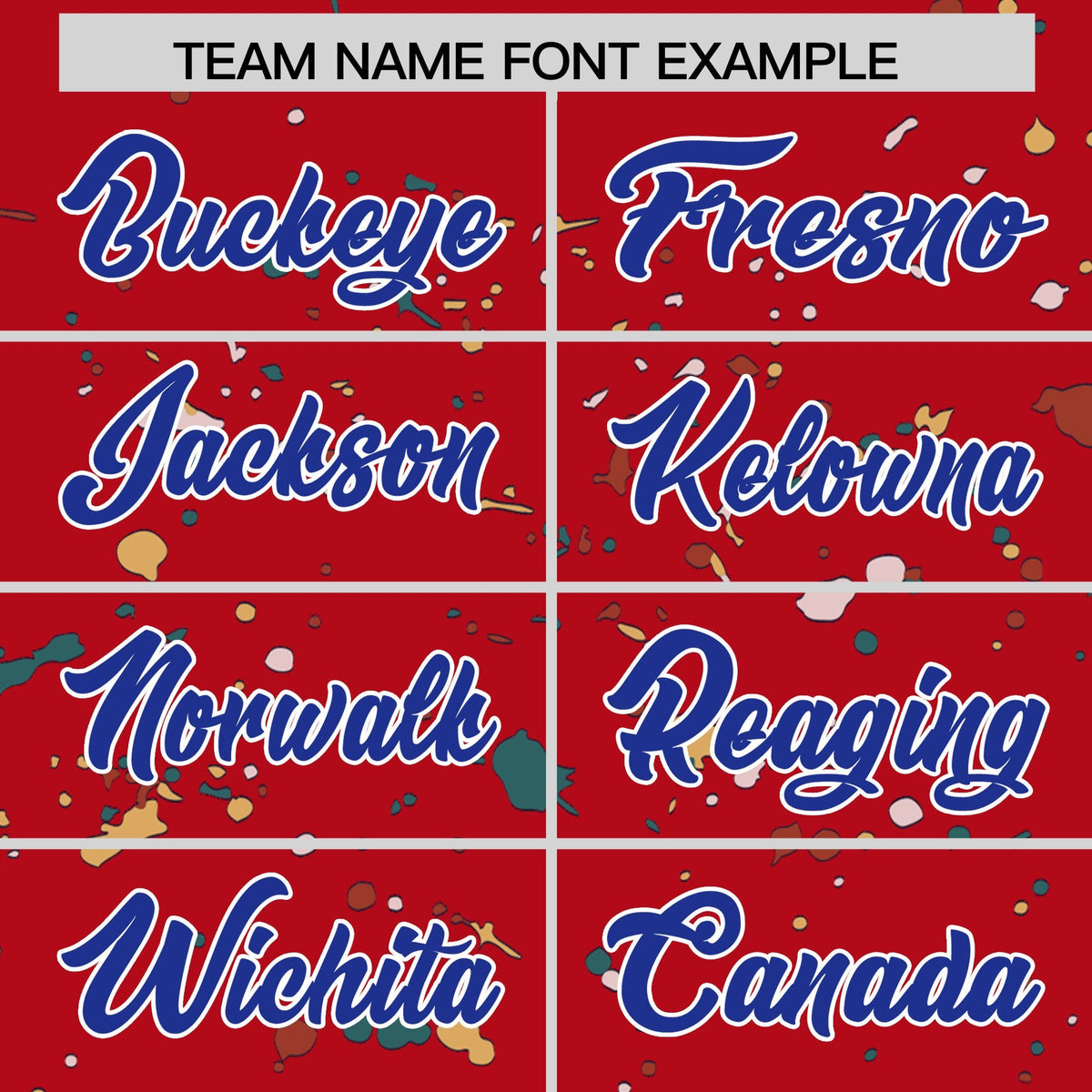 Custom Red Royal Blue White Spray Painting Graffiti Pattern Personalization T-shirt| KXKSHOP