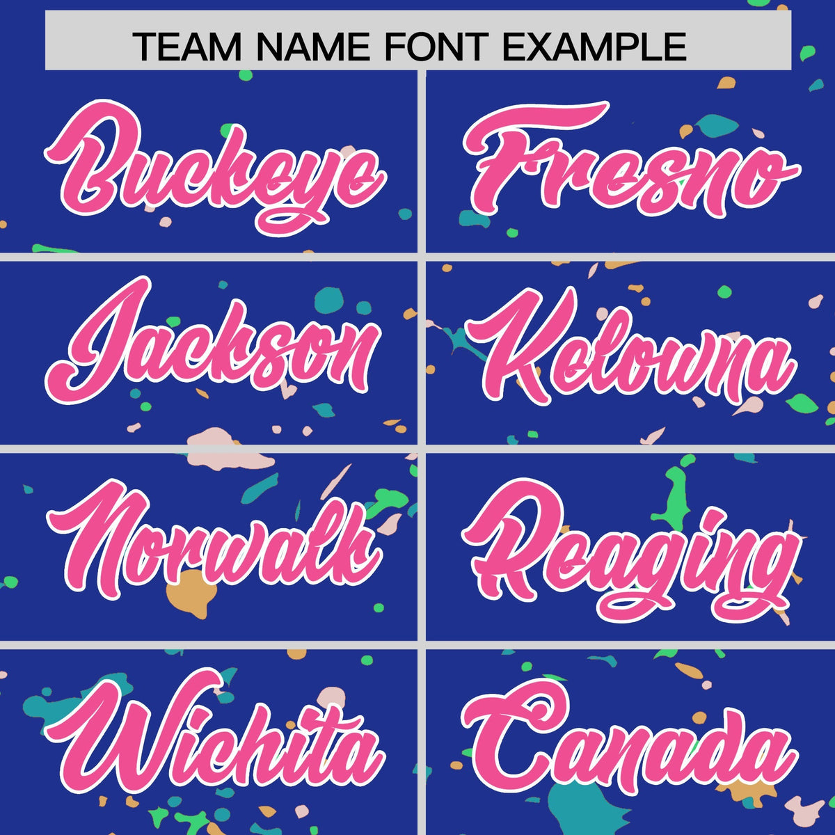 Custom Royal Blue Pink White Spray Painting Graffiti Pattern Personalization T-shirt| KXKSHOP