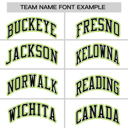 Custom White Neon Green Gradient Ripple Fashion Raglan Sleeves Performance T-Shirt