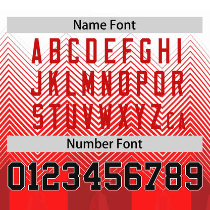 Custom White Red Gradient Ripple Fashion Raglan Sleeves Performance T-Shirt