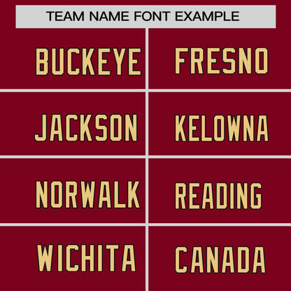 Custom Crimson Black-Khaki Crew Neck Personalized Raglan Long Sleeve Performance T-Shirt
