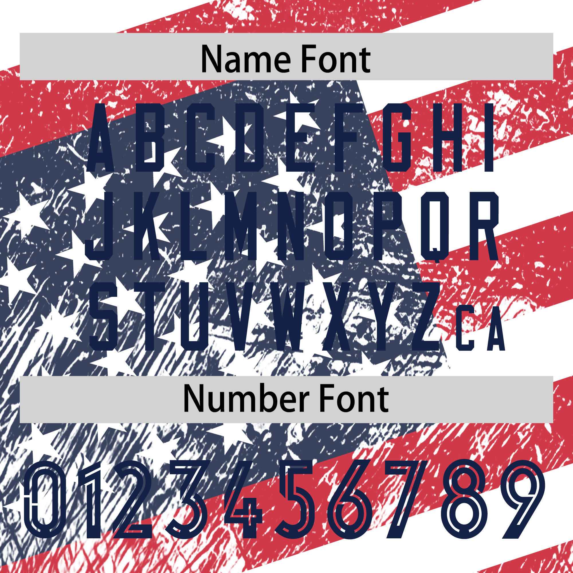 Custom White Navy-Red Personalized American Flag Design Long Sleeve Performance T-shirt