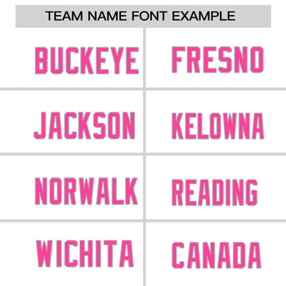 Custom White Gray Pink Crew Neck Personalized Raglan Long Sleeve Performance T-shirt