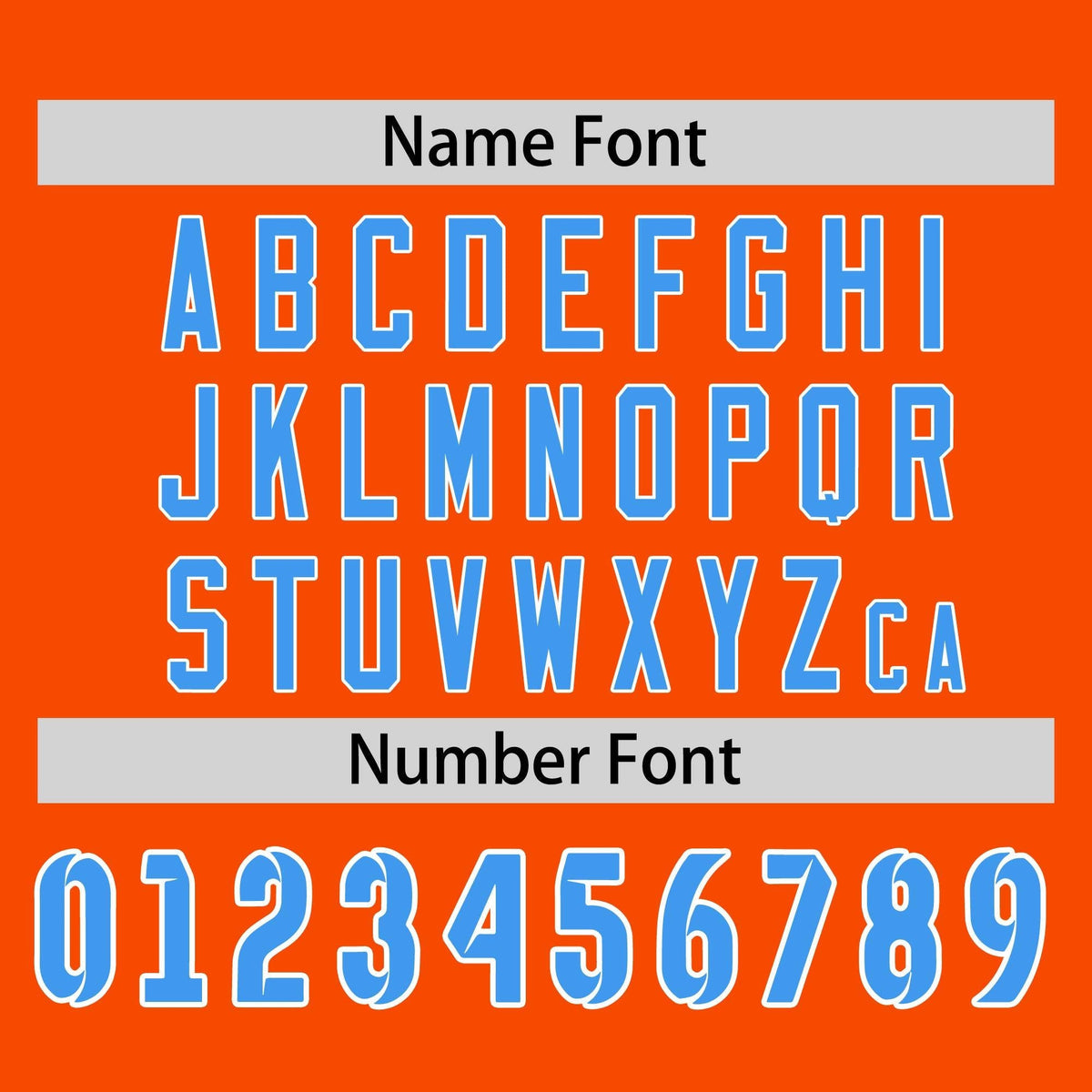 Custom Orange Powder Blue White Crew Neck Personalized Raglan Long Sleeve Performance T-shirt