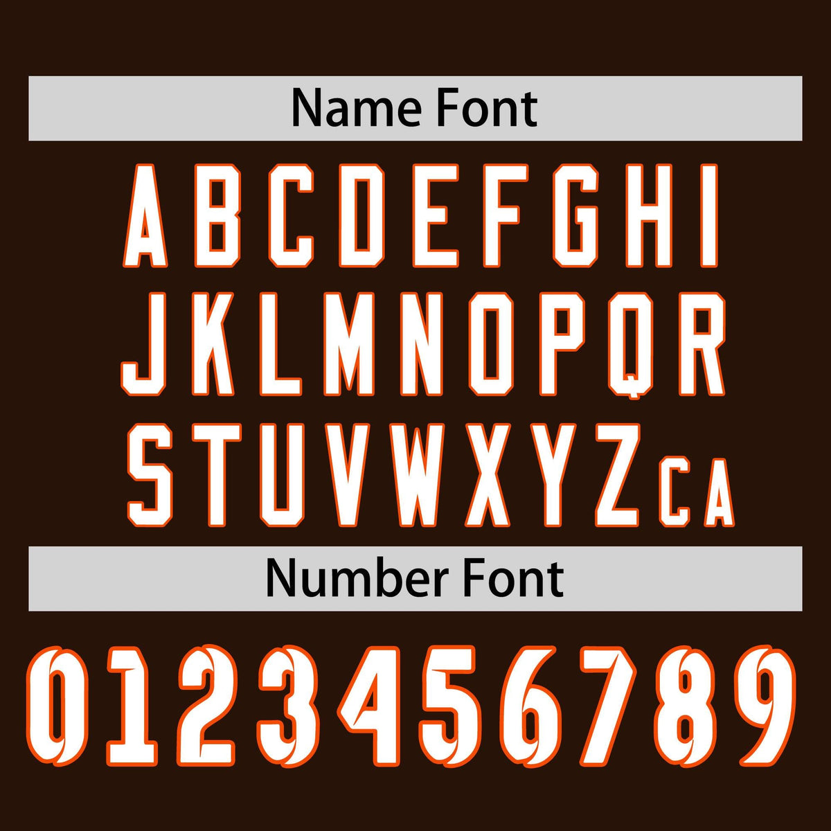 Custom Brown Orange White Crew Neck Personalized Raglan Long Sleeve Performance T-shirt