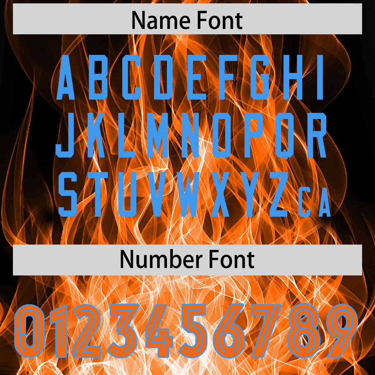 Custom Black Orange Colorful Flame Pattern Long Sleeve Performance T-Shirt