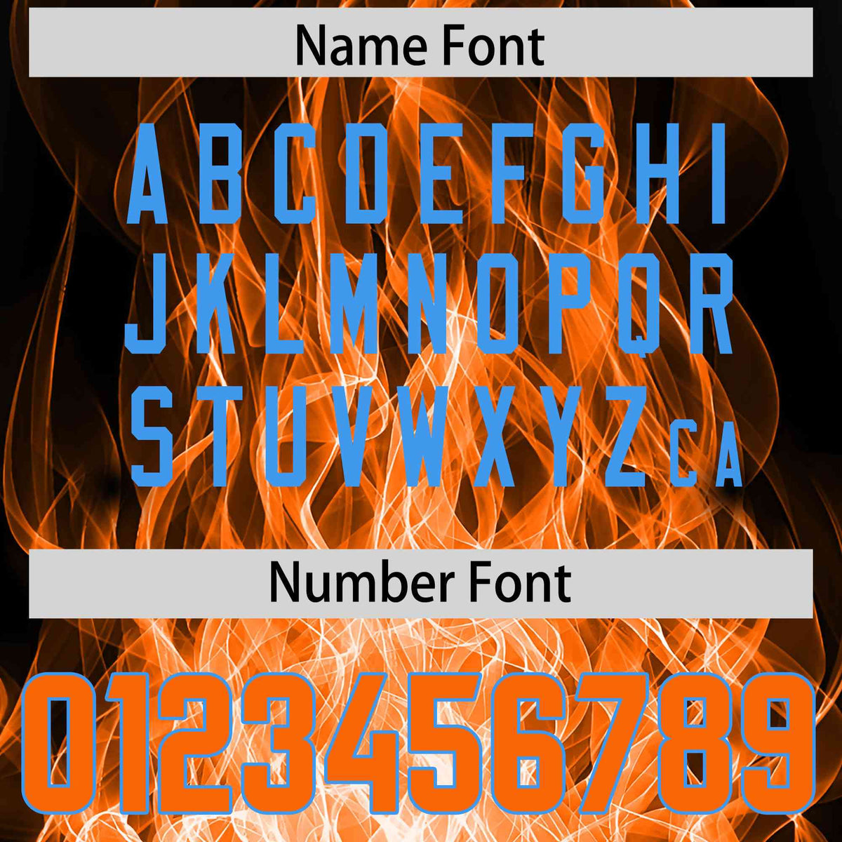 Custom Black Orange Colorful Flame Pattern Long Sleeve Performance T-Shirt