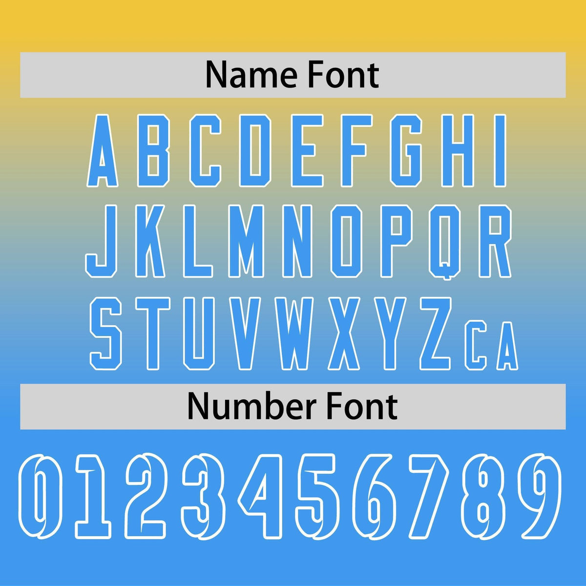 Custom Gold-Powder Blue Gradient Fashion Design Long Sleeve Performance T-Shirt