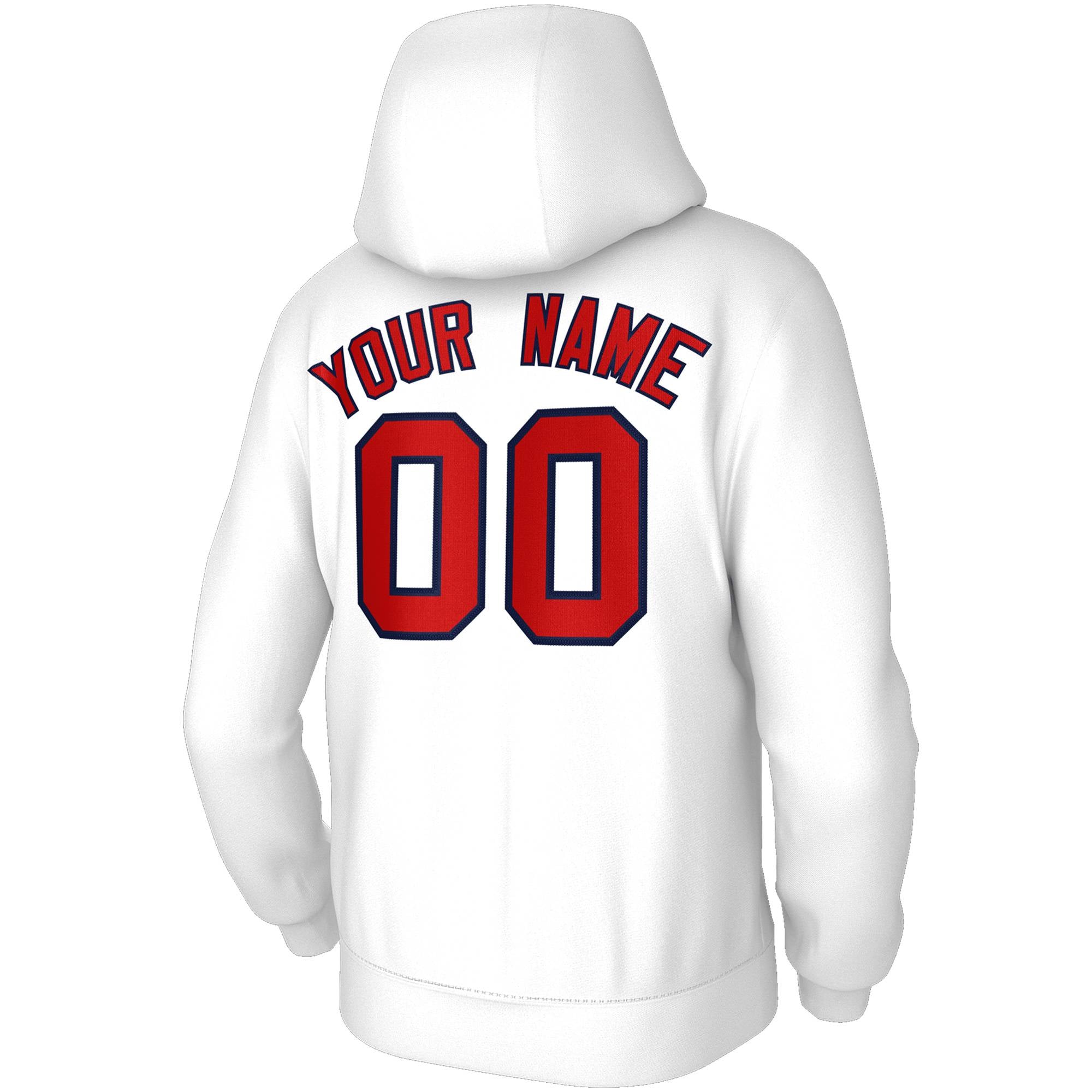 Custom Classic Style Hoodie Fashion Athletic White Pullover Sweatshirt