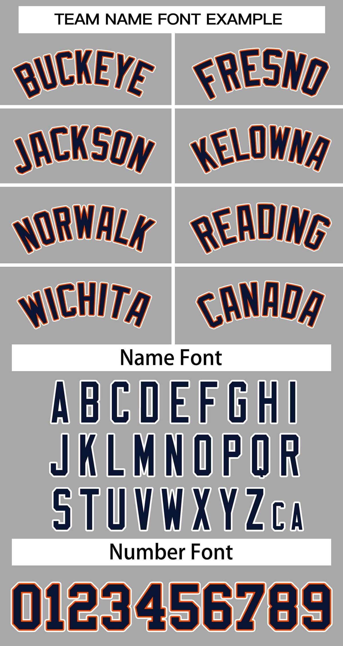 Custom Gray Navy-Orange Classic Style Authentic Two-Button Baseball Jersey