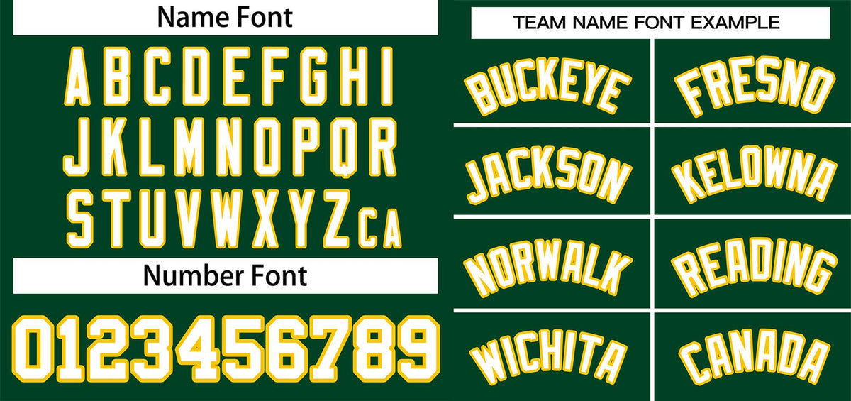 Custom Green White-Gold Classic Style Authentic Two-Button Baseball Jersey