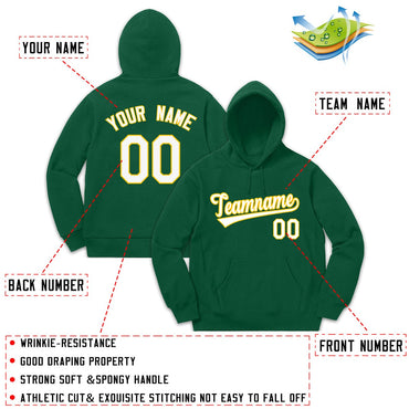 Custom Green Sport Classic Style Sweatshirt Fashion Hoodie Uniform