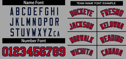 Custom White Red Navy Classic Style Personalized Authentic Pullover Baseball Jersey