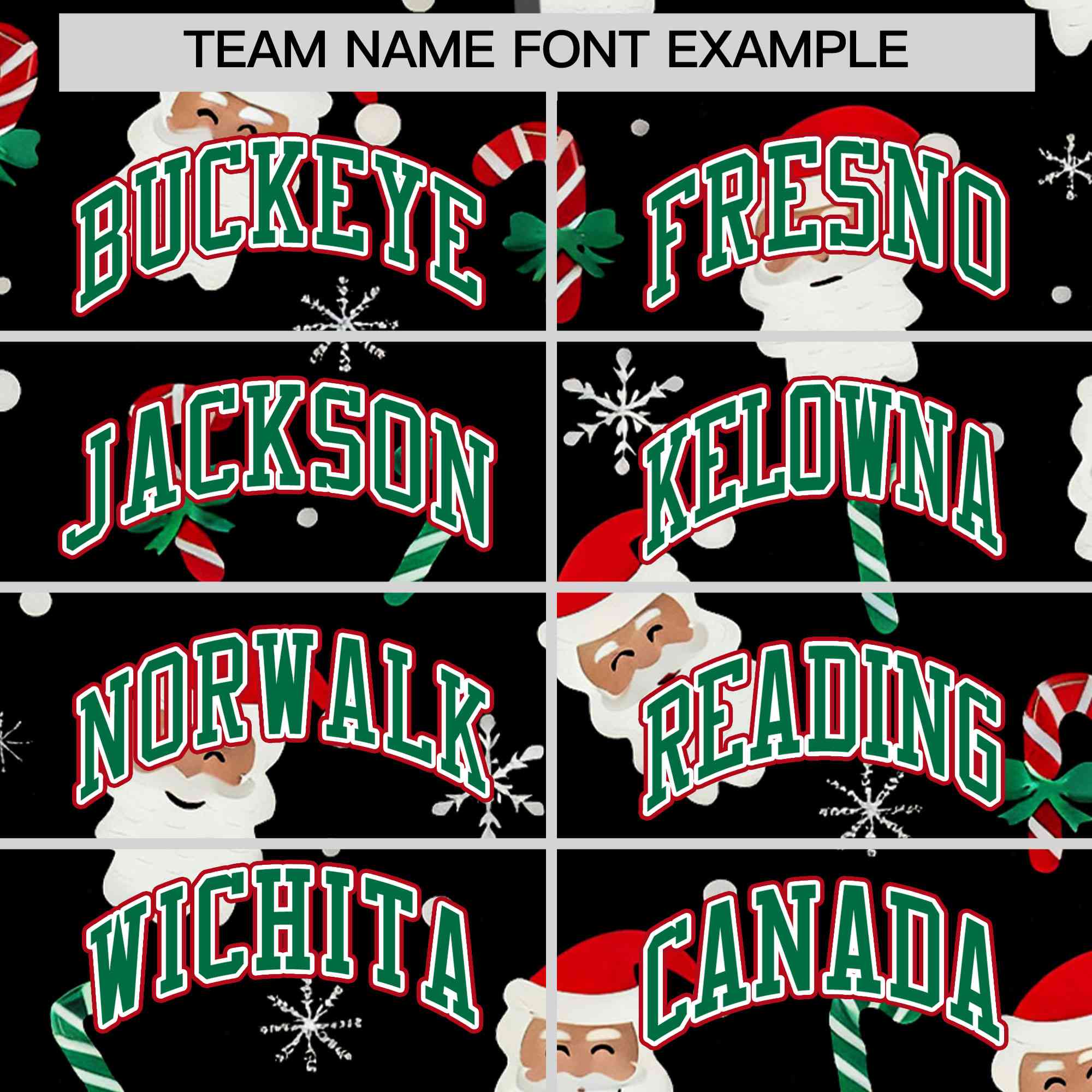 Custom Black Kelly Green Christmas Graffiti Pattern Athletic Full-Zip Hoodie