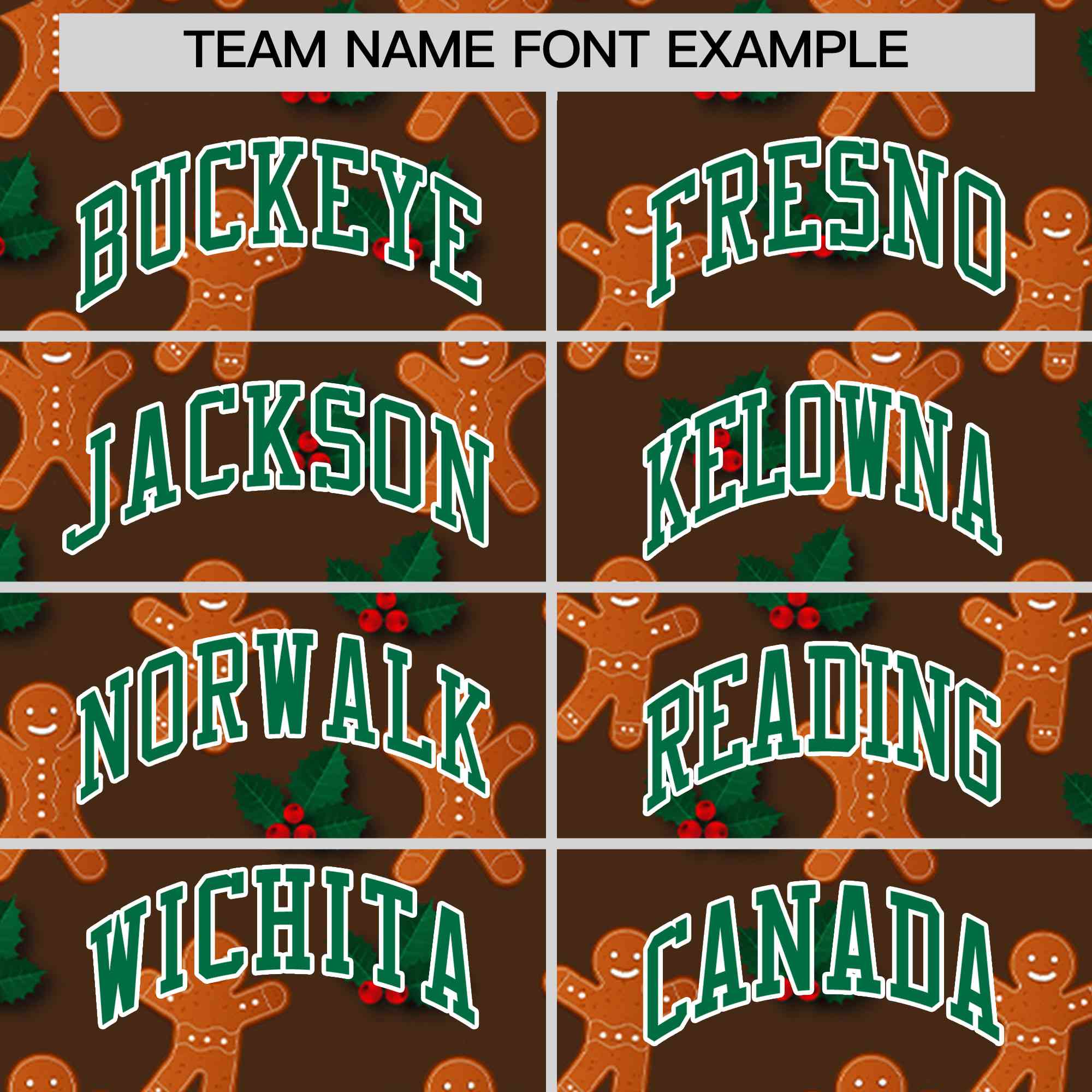 Custom Light Brown Kelly Green Christmas Graffiti Pattern Athletic Full-Zip Hoodie