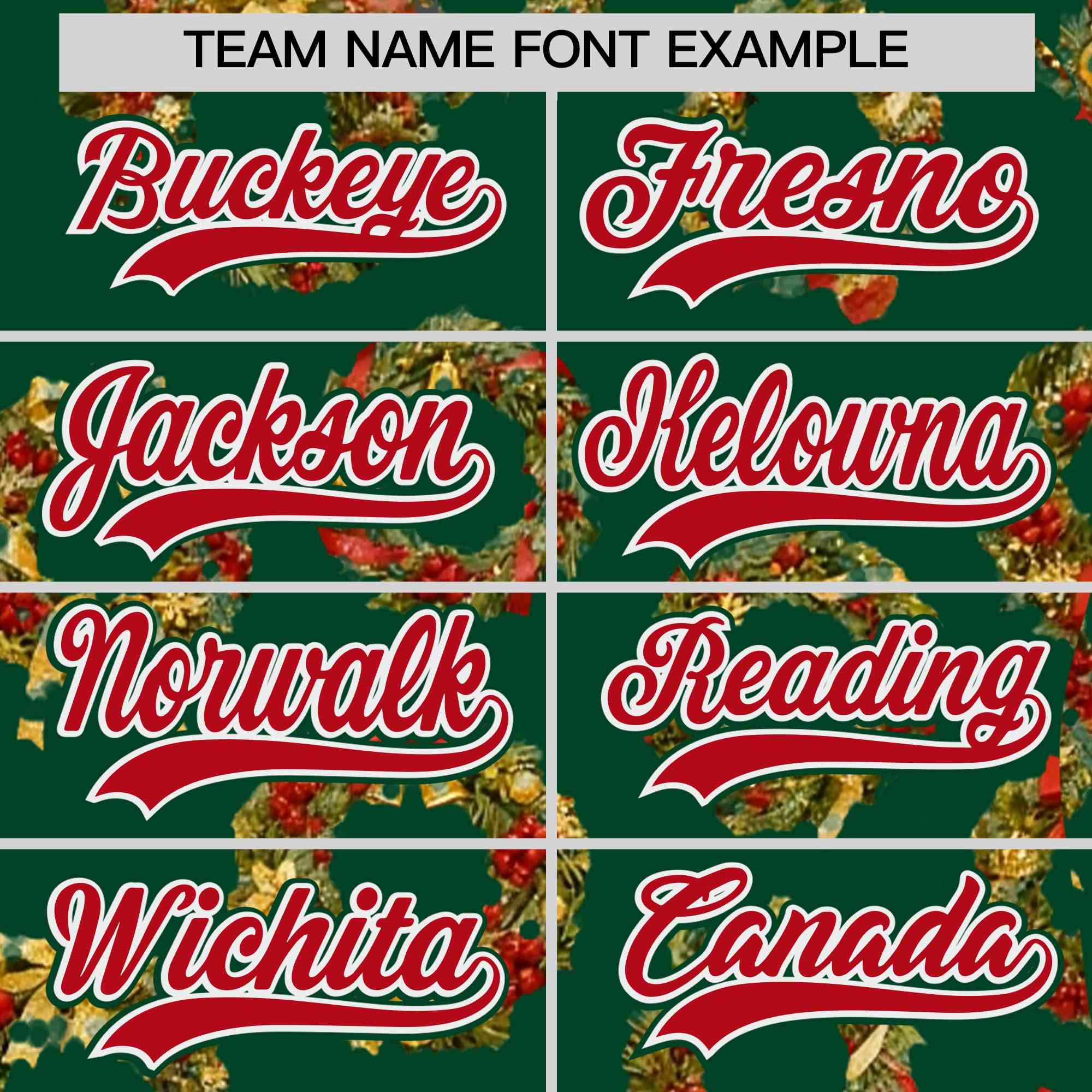 Custom Green Red Christmas Graffiti Pattern Athletic Full-Zip Hoodie