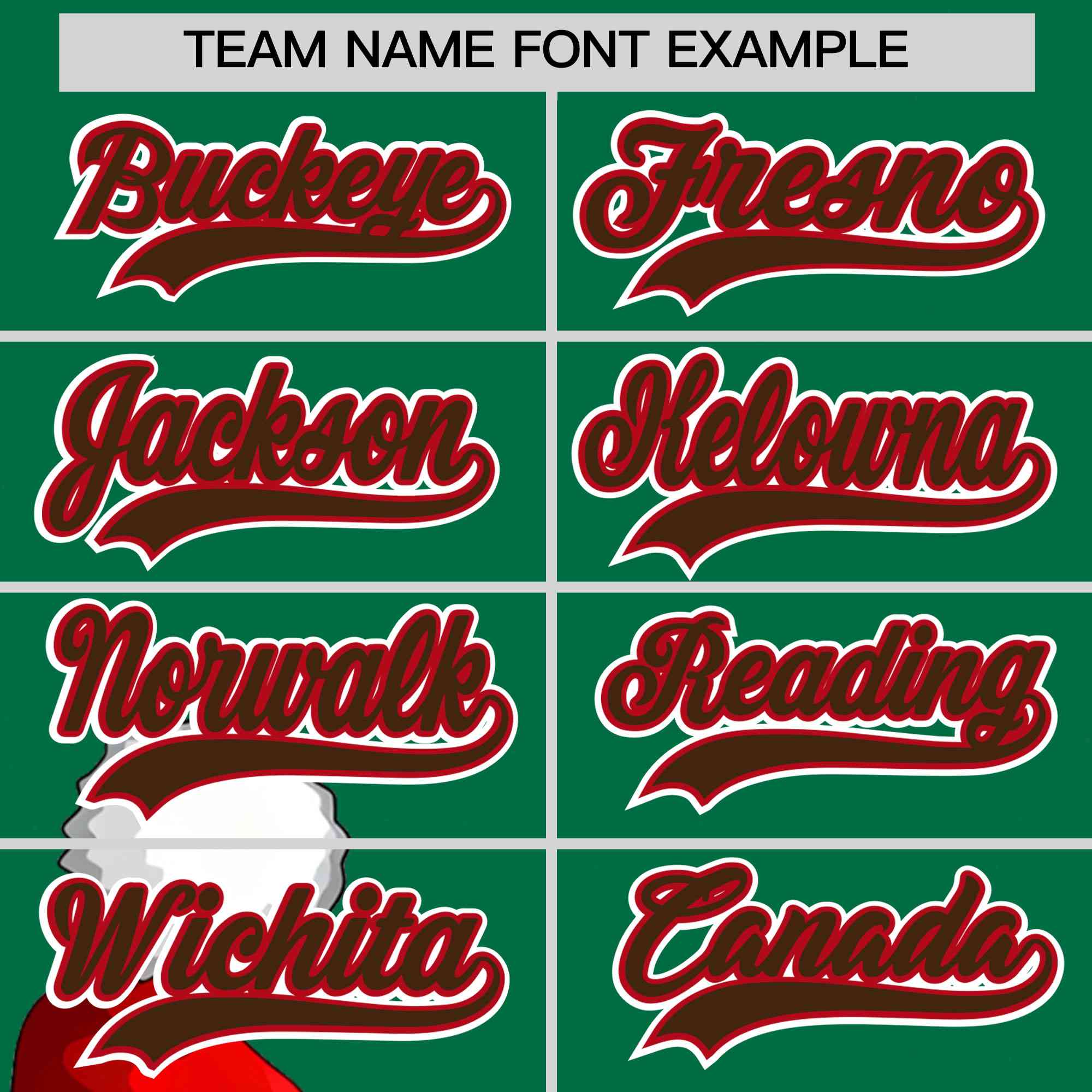 Custom Kelly Green Red Christmas Graffiti Pattern Athletic Full-Zip Hoodie