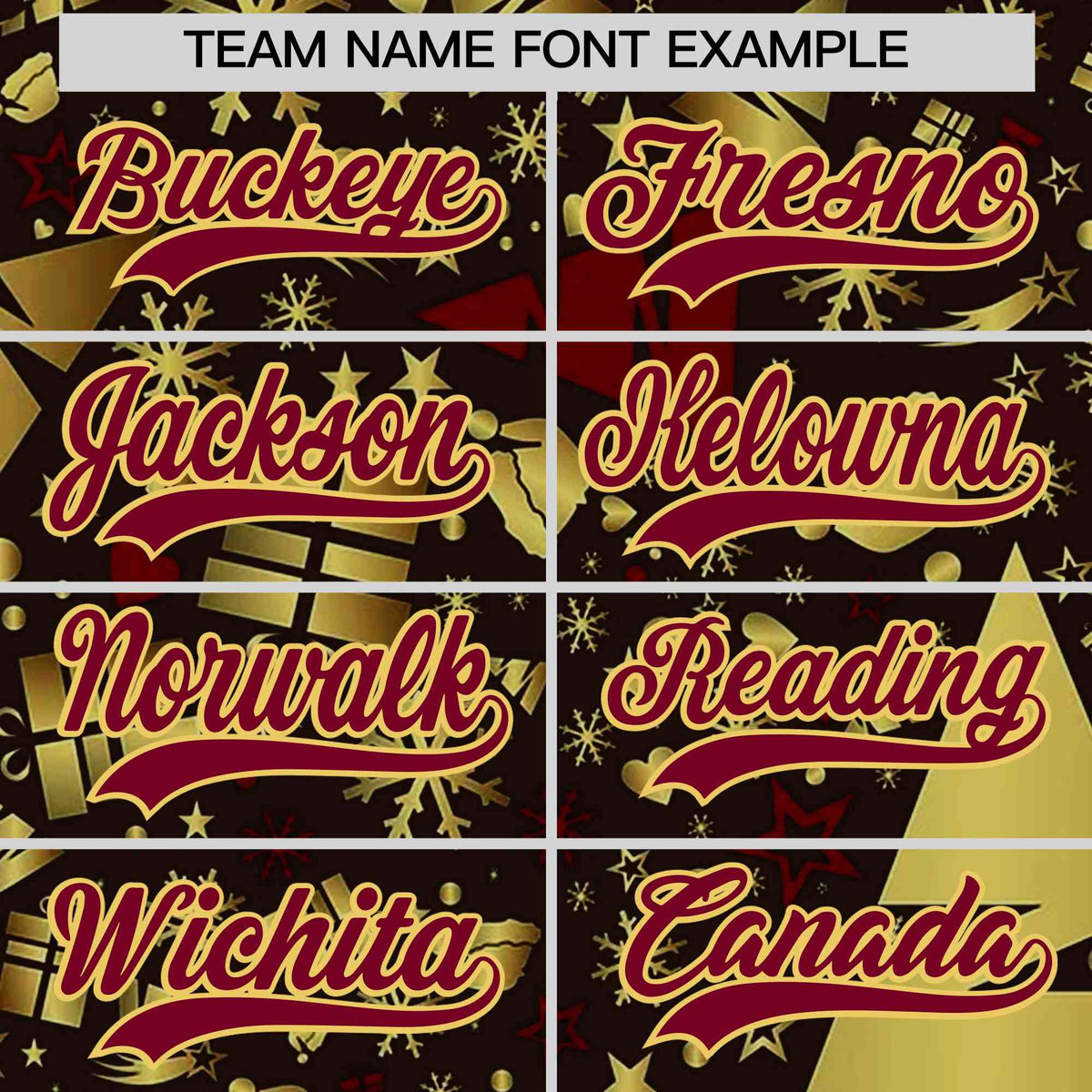 Custom Brown Crimson Christmas Graffiti Pattern Athletic Full-Zip Hoodie