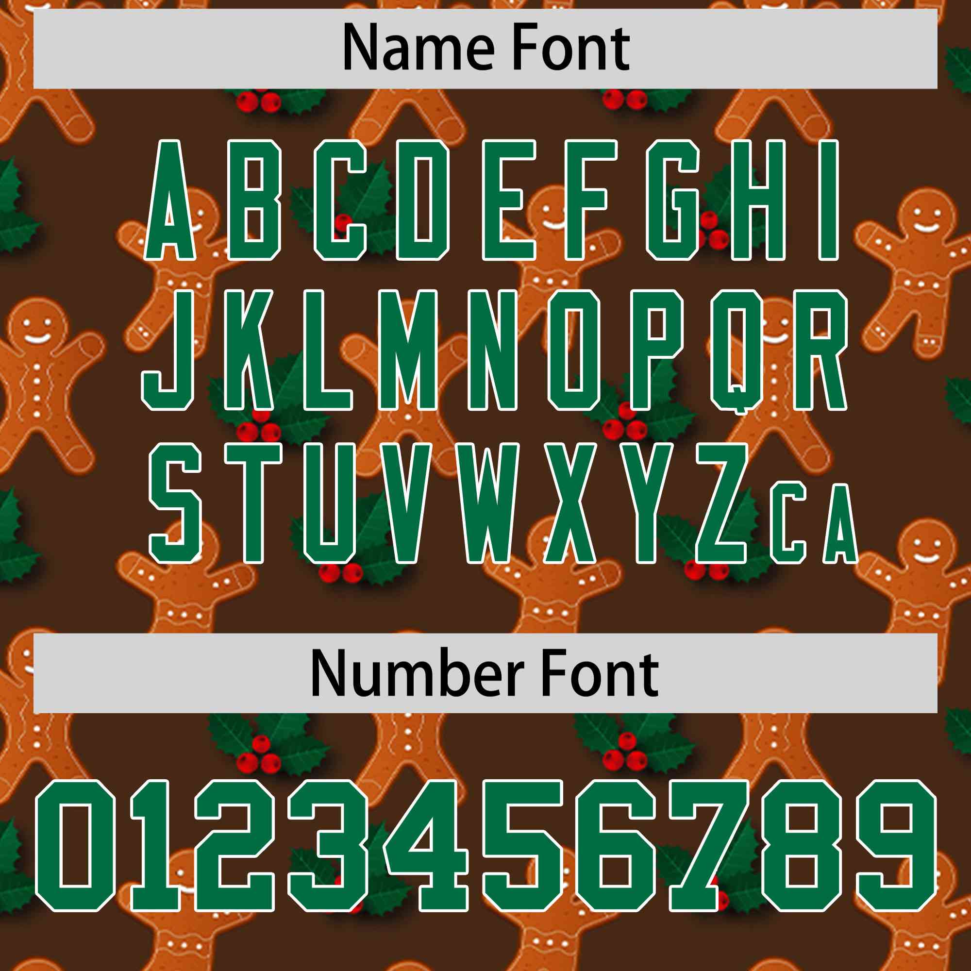 Custom Light Brown Kelly Green Christmas Graffiti Pattern Athletic Full-Zip Hoodie