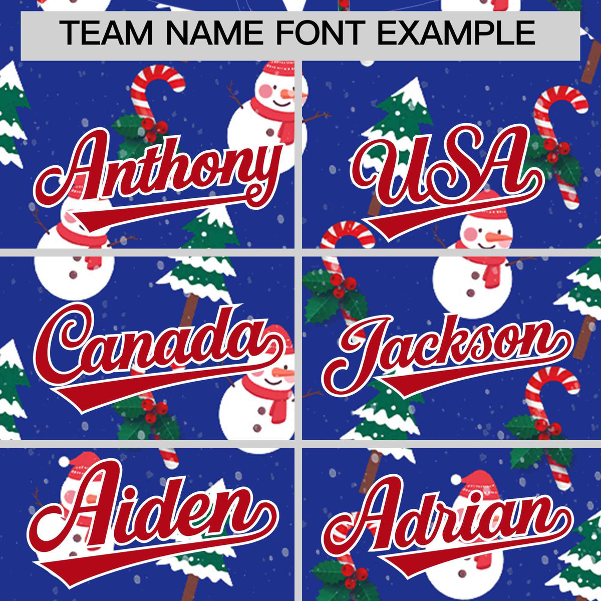 Custom Royal Blue Red Christmas Graffiti Pattern Athletic Full-Zip Hoodie| KXKSHOP