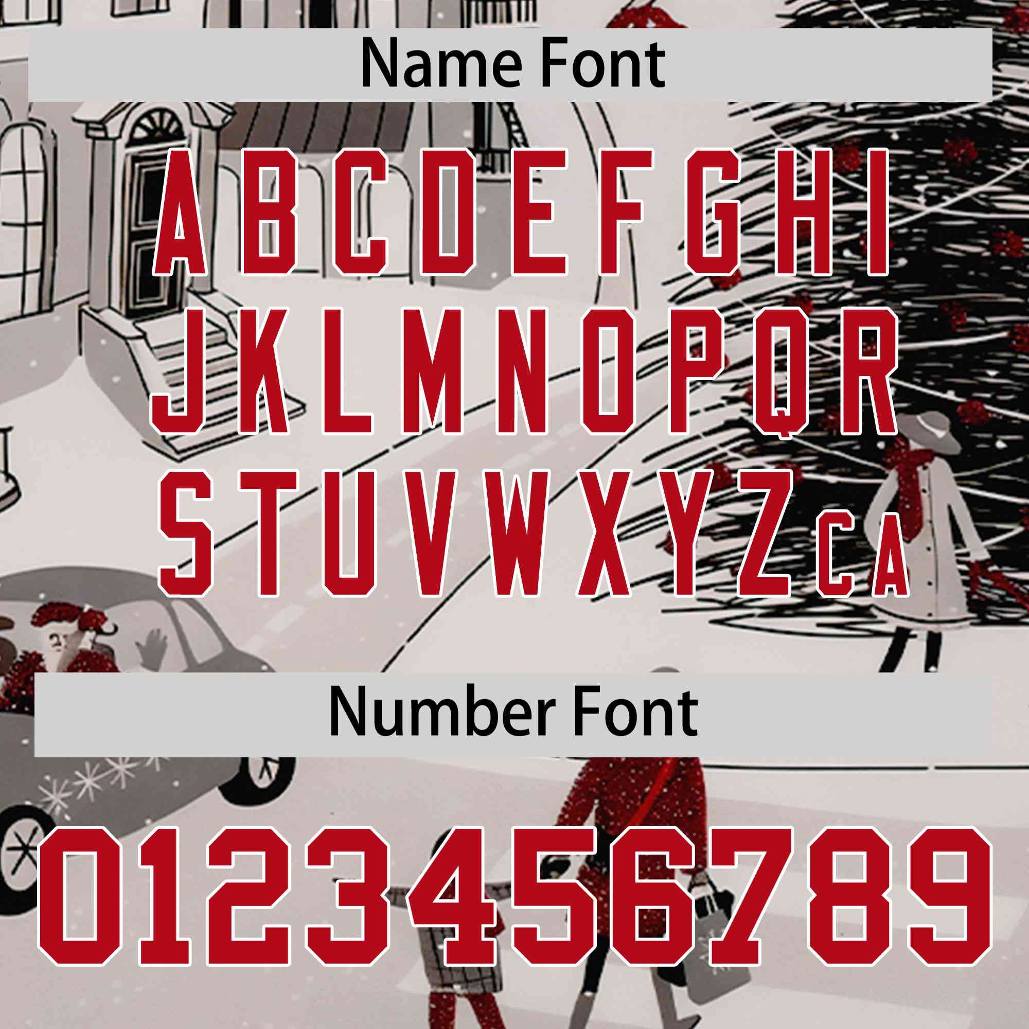 Custom White Red Christmas Graffiti Pattern Athletic Full-Zip Hoodie| KXKSHOP