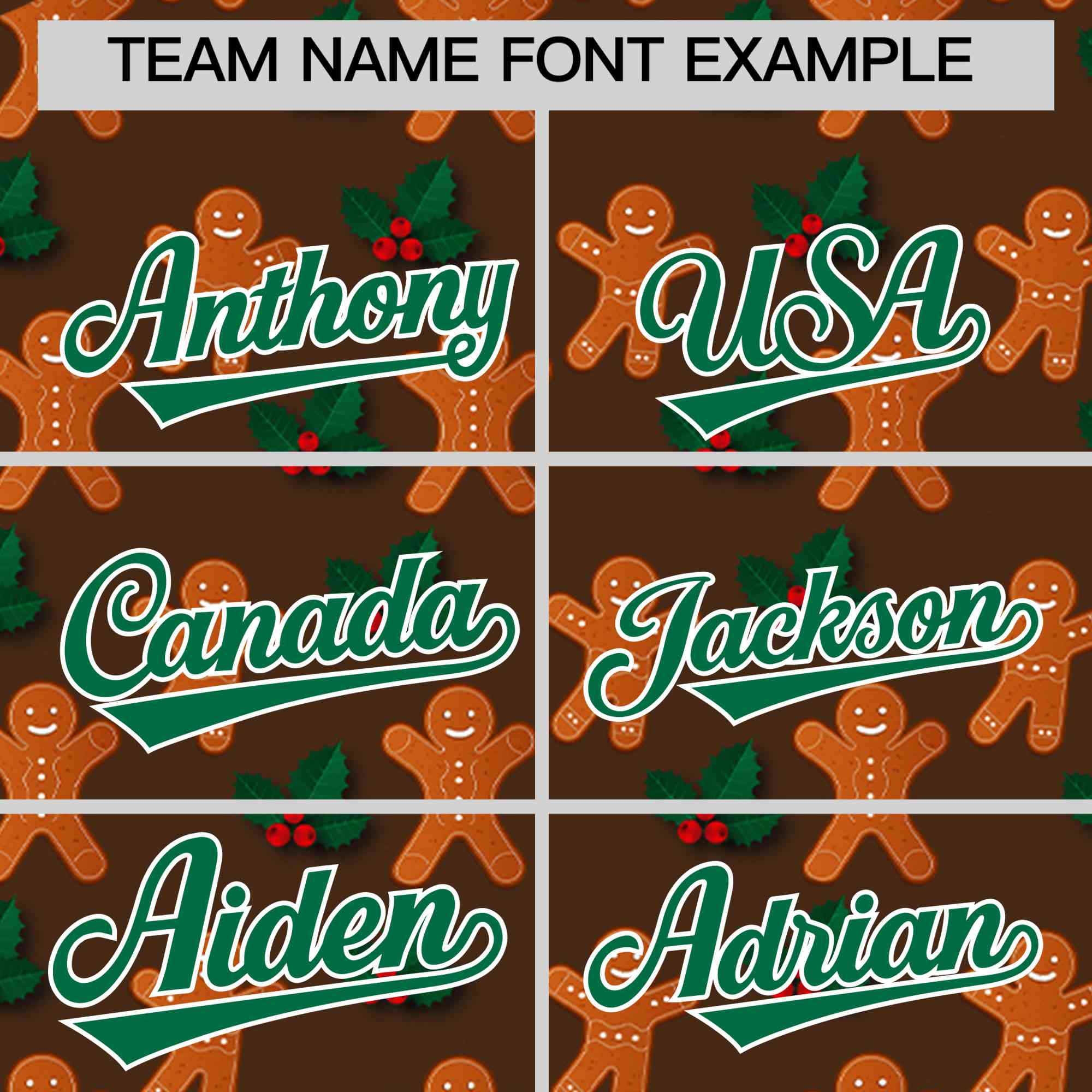 Custom Light Brown Kelly Green Christmas Graffiti Pattern Athletic Full-Zip Hoodie| KXKSHOP