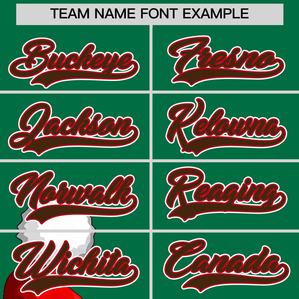 Custom Kelly Green Red Christmas Graffiti Pattern Athletic Full-Zip Hoodie