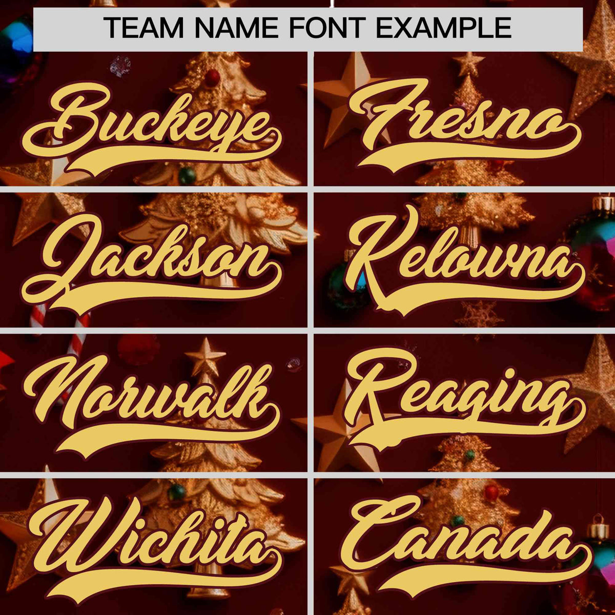 Custom Burgundy Khaki Christmas Graffiti Pattern Athletic Full-Zip Hoodie