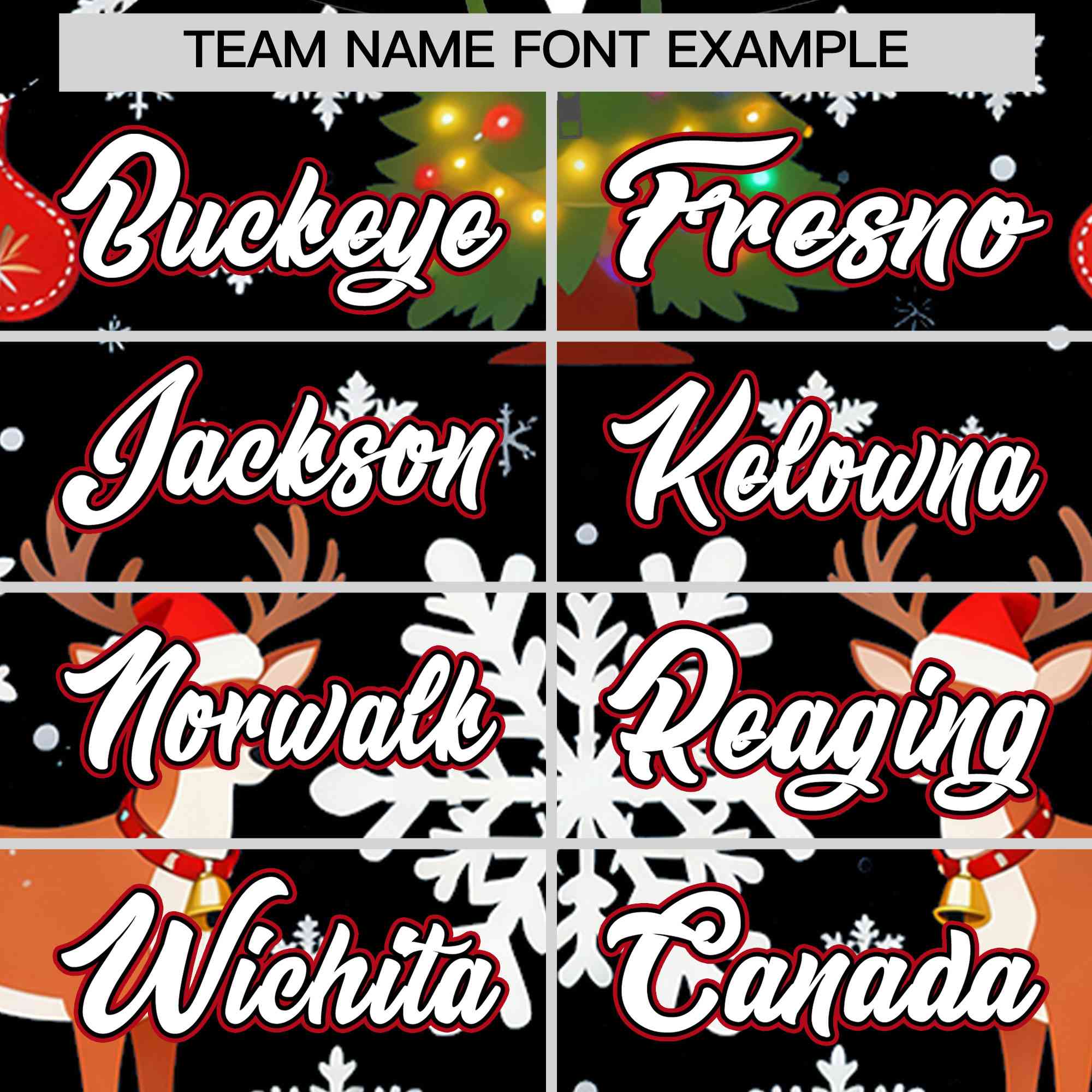 Custom Black White Christmas Graffiti Pattern Athletic Full-Zip Hoodie