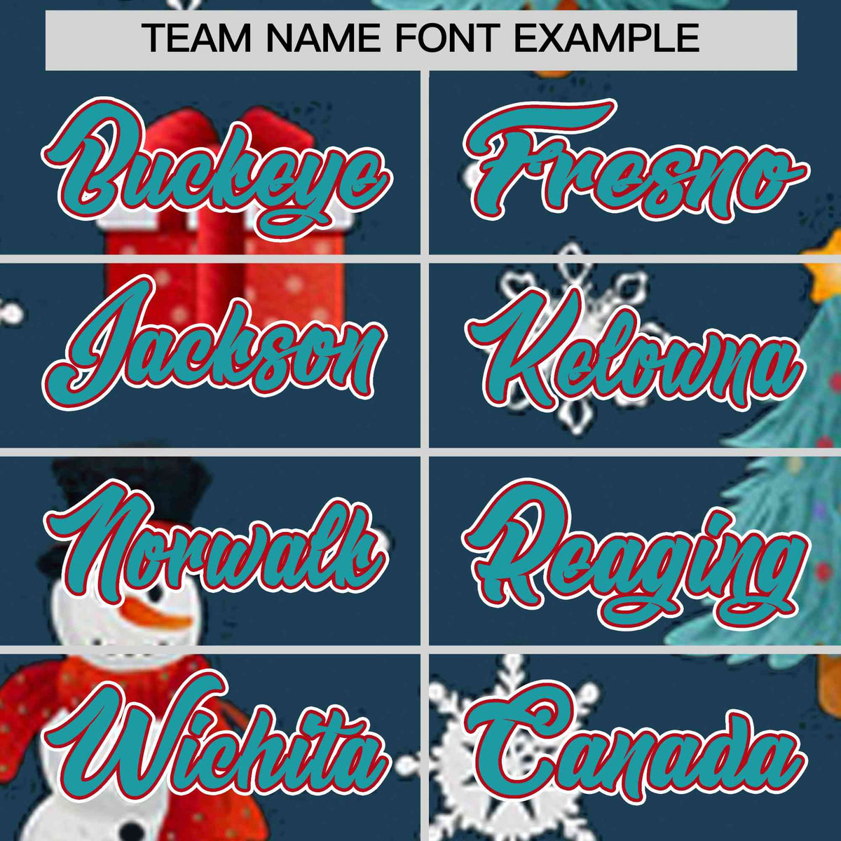 Custom Midnight Blue Aqua Christmas Graffiti Pattern Athletic Full-Zip Hoodie