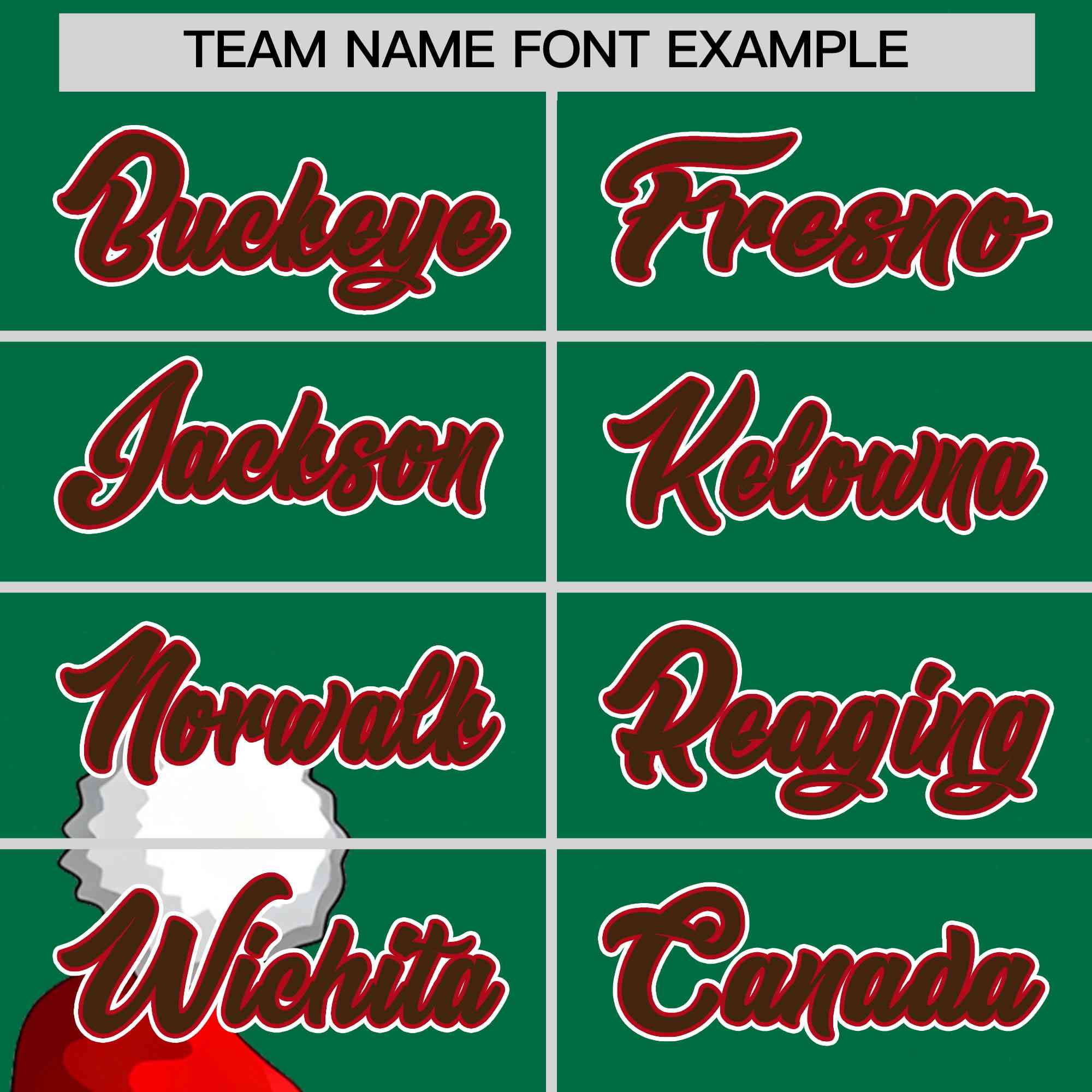 Custom Kelly Green Red Christmas Graffiti Pattern Athletic Full-Zip Hoodie