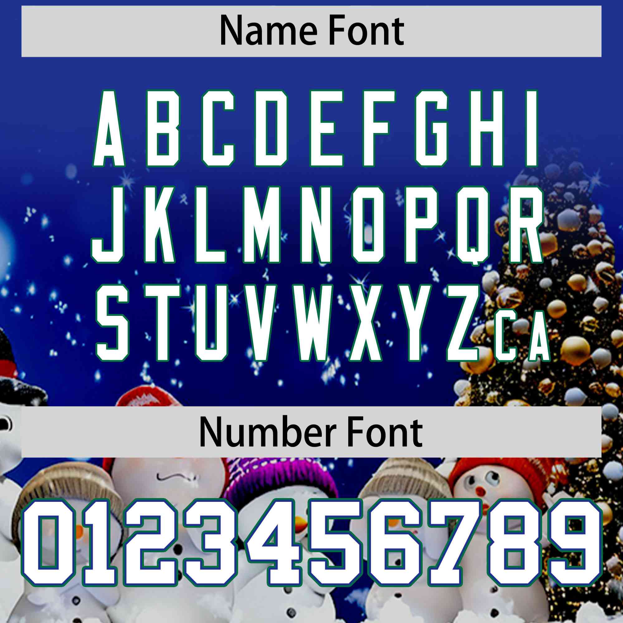 Custom Royal Blue White Christmas Graffiti Pattern Athletic Full-Zip Hoodie