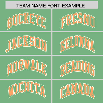 Custom Green Cream Raglan Sleeves Varsity Full-Snap Letterman Two Tone Hoodie Jacket