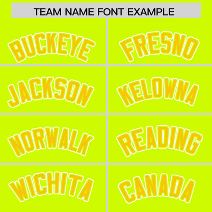 Custom Neon Green Gold Raglan Sleeves Varsity Full-Snap Letterman Two Tone Hoodie Jacket