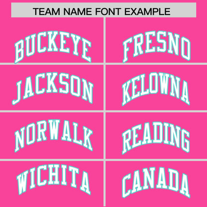 Custom Pink White-Bright Green Varsity Full-Snap Letterman Classic Hoodie Jacket