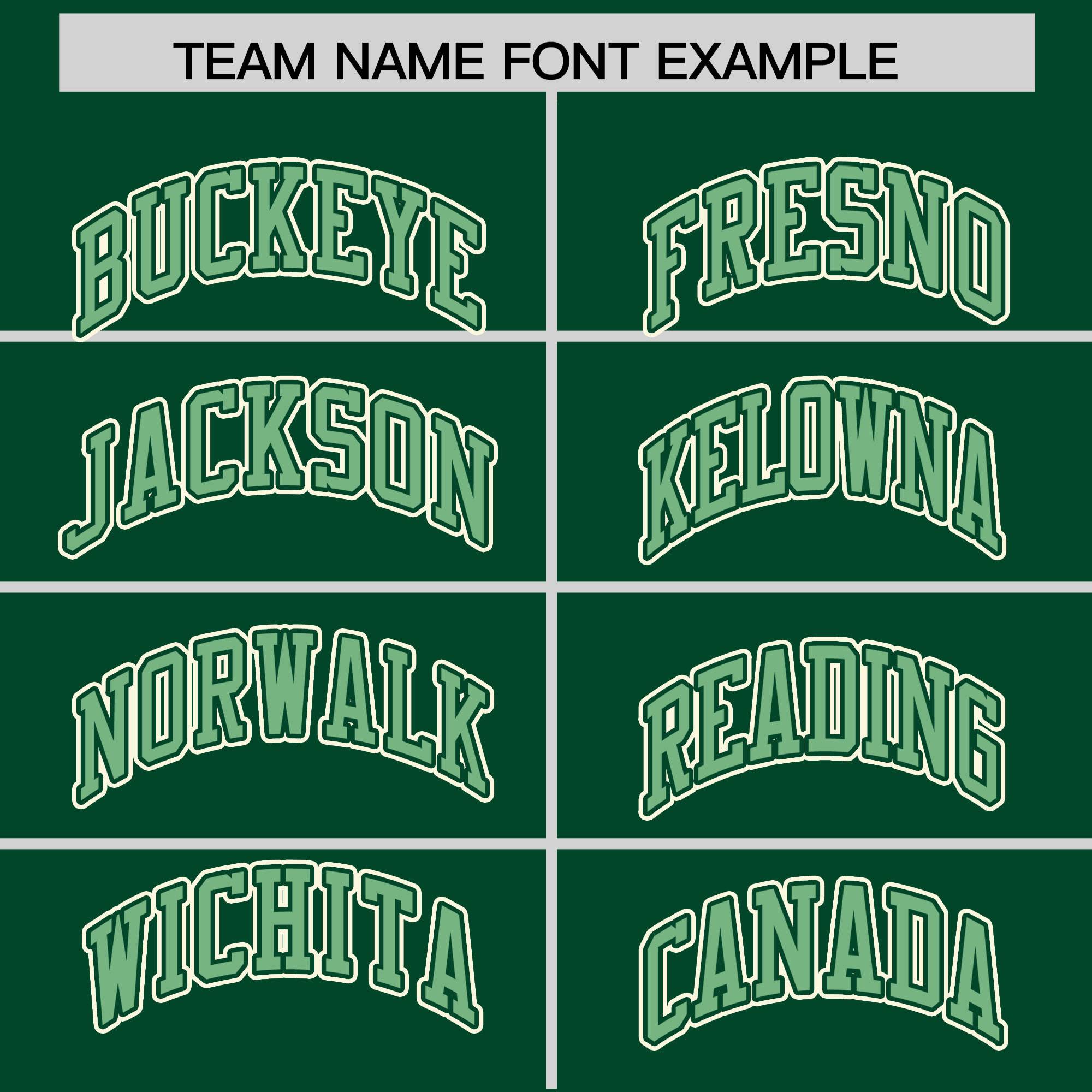 Custom Green Cream Raglan Sleeves Varsity Full-Snap Letterman Two Tone Hoodie Jacket