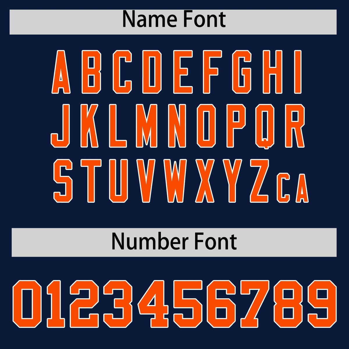 Custom Navy Orange Raglan Sleeves Varsity Full-Snap Letterman Three Stripes Hoodie Jacket