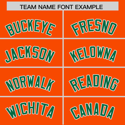 Custom Orange Kelly Green Varsity Full-Zip Letterman Classic Hoodie Jacket