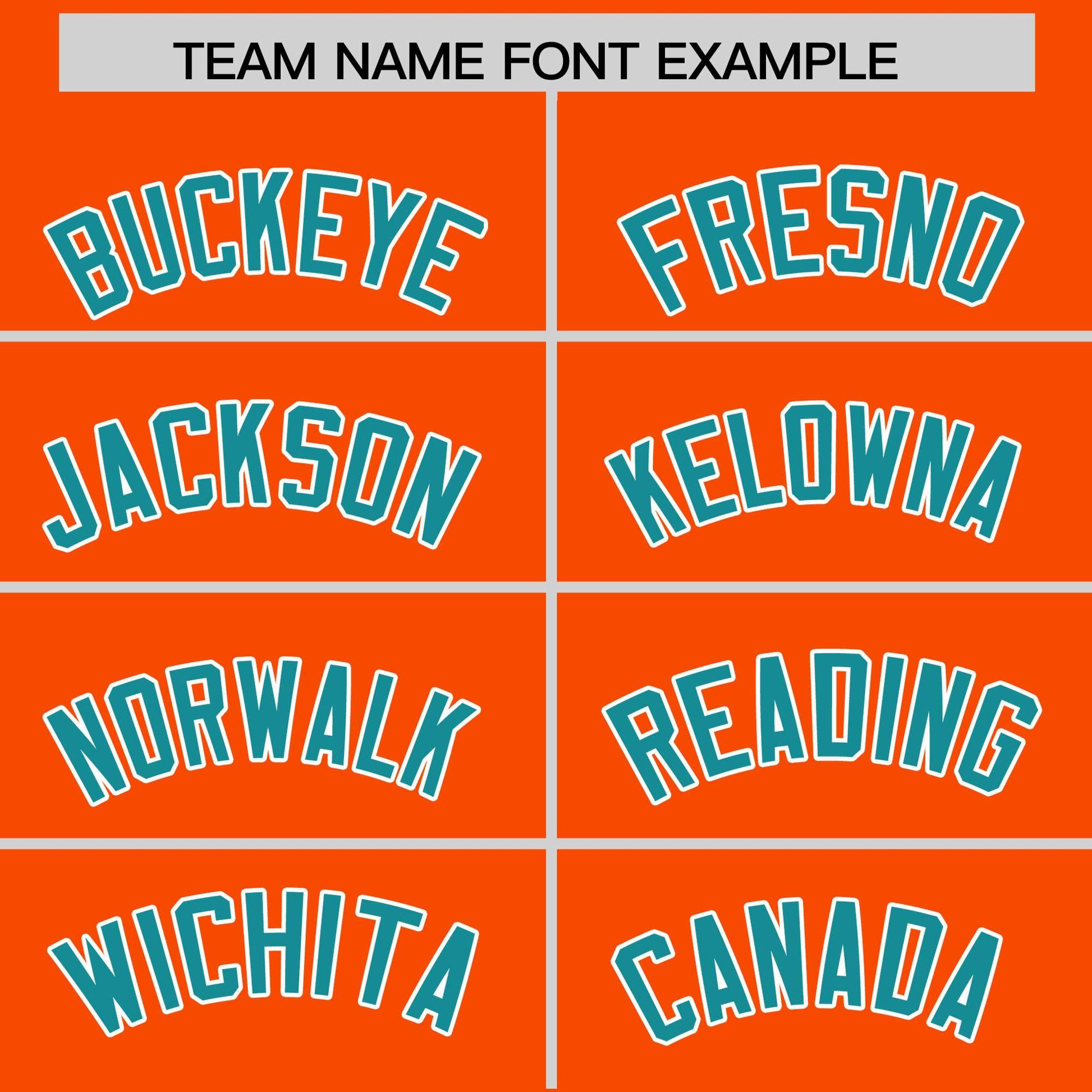 Custom Orange Aqua Varsity Full-Zip Letterman Classic Hoodie Jacket