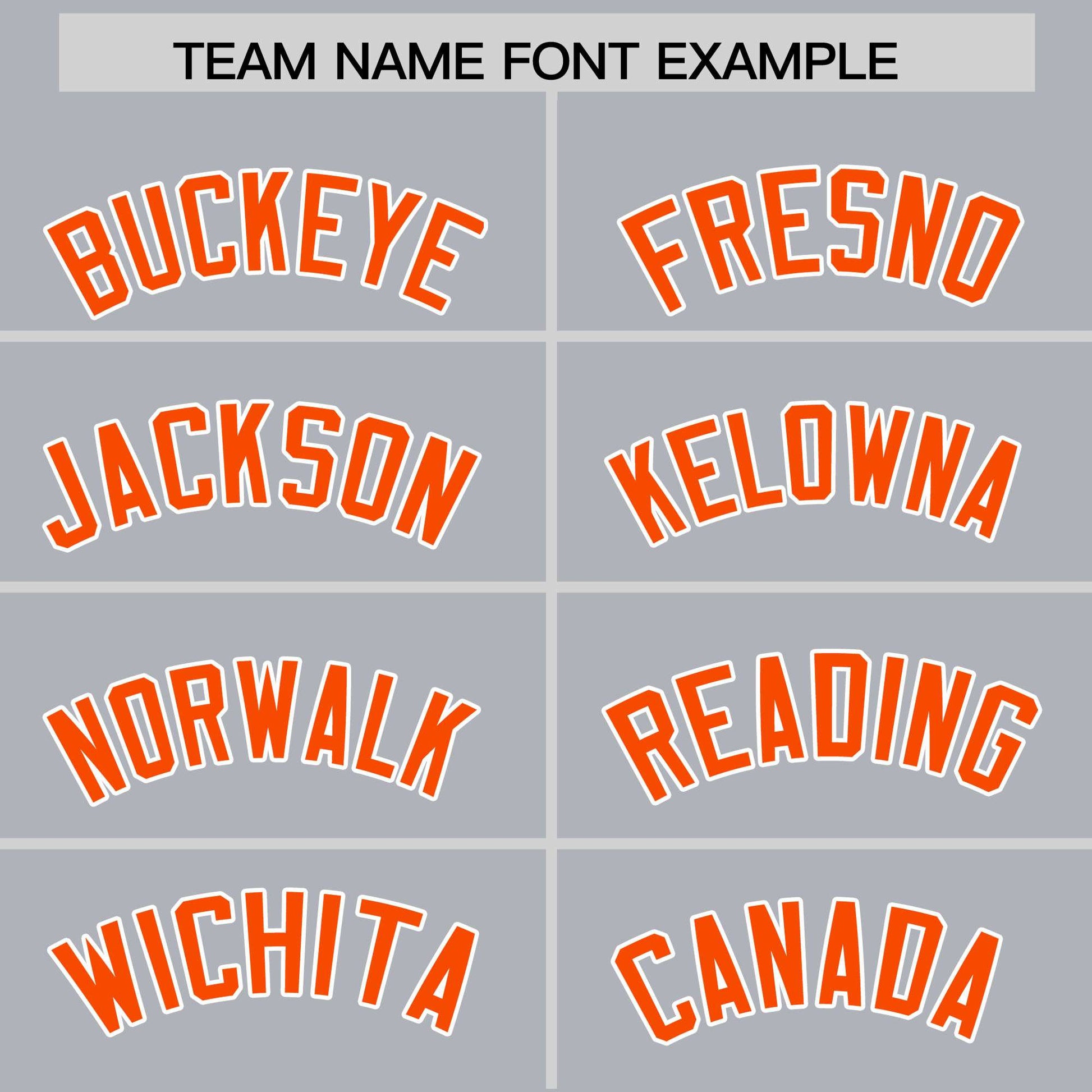 Custom Gray Orange Varsity Full-Zip Letterman Classic Hoodie Jacket