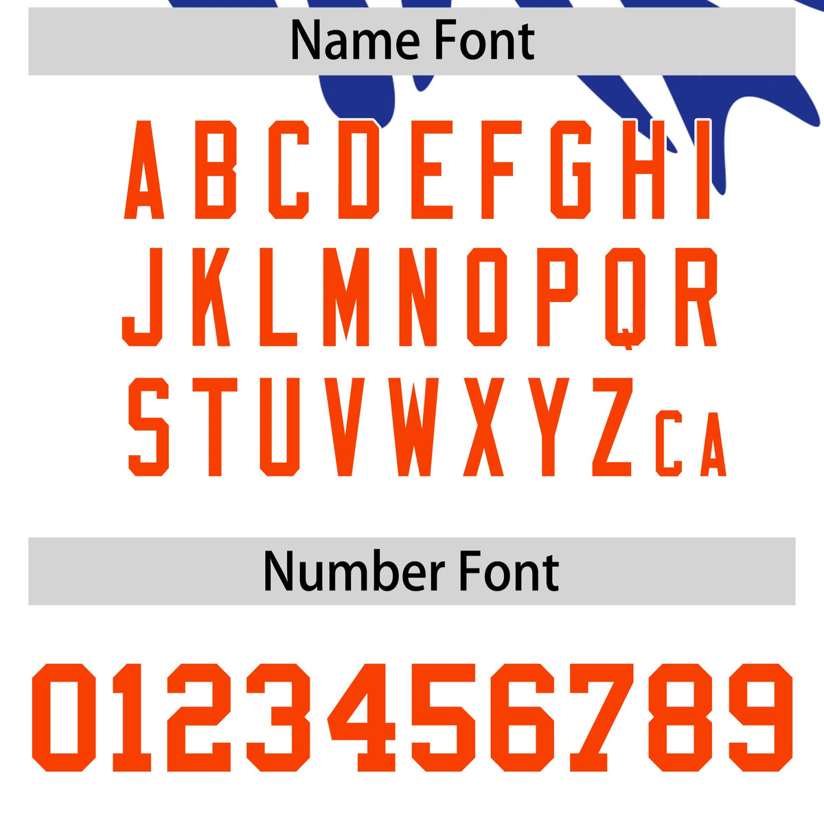 Custom Royal Blue White Orange Leopard Print Pullover Sweatshirt Hoodie| KXKSHOP