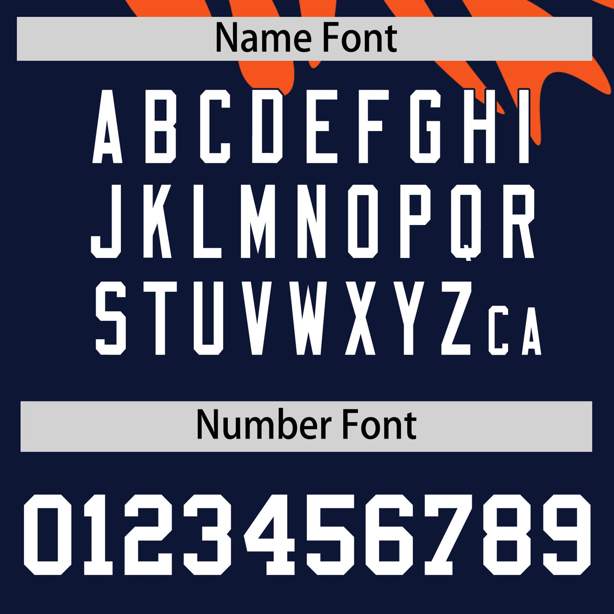 Custom Orange Navy Leopard Print Pullover Sweatshirt Hoodie| KXKSHOP