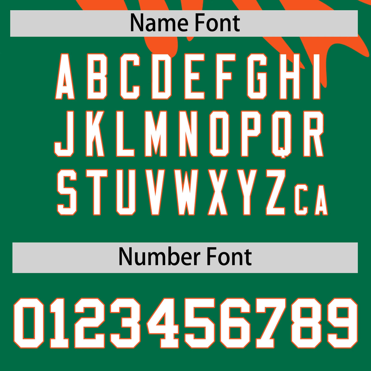 Custom Kelly Green Orange White Leopard Print Pullover Sweatshirt Hoodie| KXKSHOP