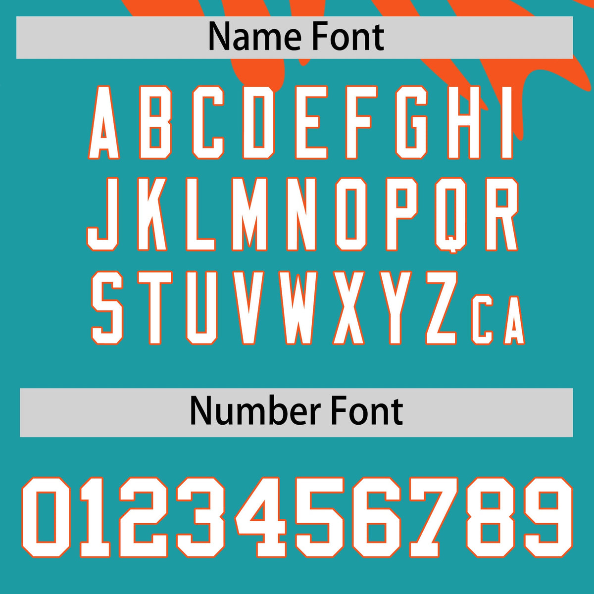 Custom Orange Aqua Leopard Print Pullover Sweatshirt Hoodie| KXKSHOP